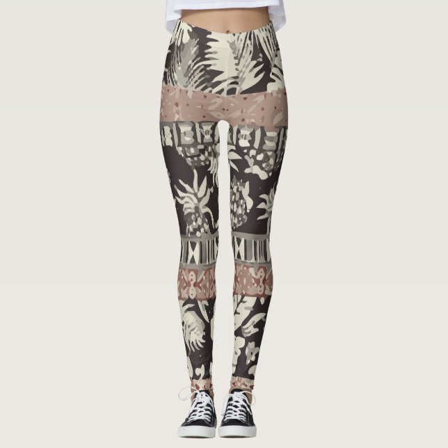 Hawaiian Foliage Leggings (Framsida)