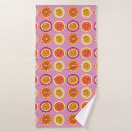 Hawaiian Fruit Passion Orange Guava Bath Towel