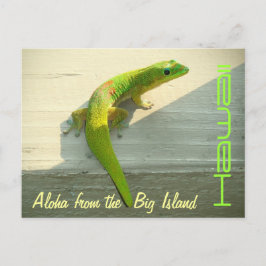 Hawaiian gecko vycard hälsning vykort