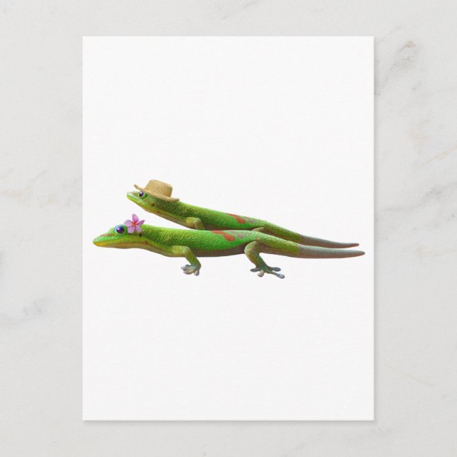 Hawaiian Geckos Vykort (Framsida)