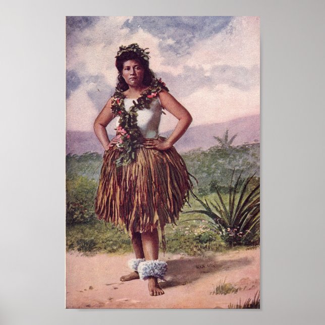 Hawaiian Girl (Circa 1900) Poster (Framsidan)