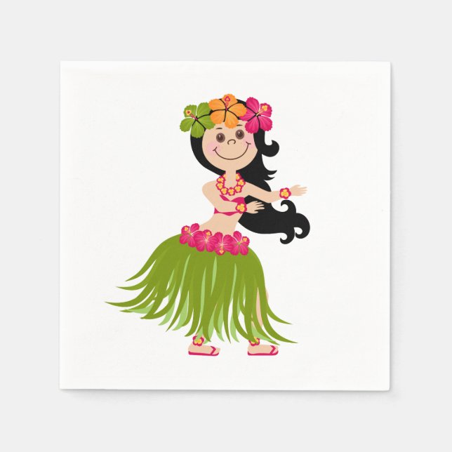 Hawaiian Girl Pappersservett (Framsidan)