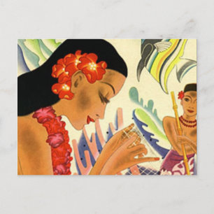 Hawaiian Girl Vykort
