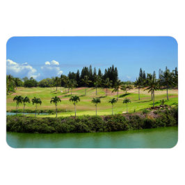 Hawaiian Golf Course Photo Magnet