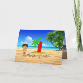 Hawaiian Grattis på födelsedagen Kort