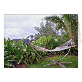 "Hawaiian Hammock, Wainiha Bay, Kauai, Hawaii Hälsningskort