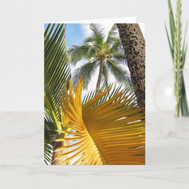 Hawaiian Handflatan Tack Kort (Framsida)