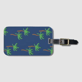 Hawaiian Handflatan Träd Art Luggage Tag Bagagebricka