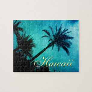 Hawaiian Handflatan Träd Exotic Travel Pussel
