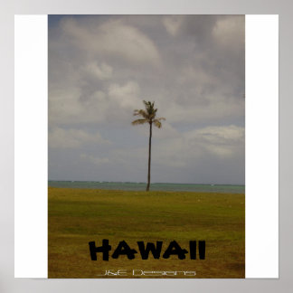 Hawaiian Handflatan Träd Poster