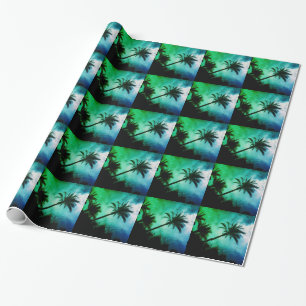 Hawaiian Handflatan Träd Presentpapper