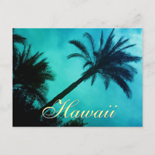 Hawaiian Handflatan Träd Vykort