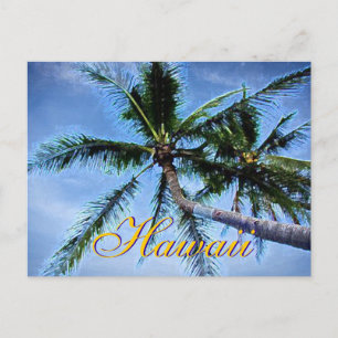 Hawaiian Handflatan Träd vykort