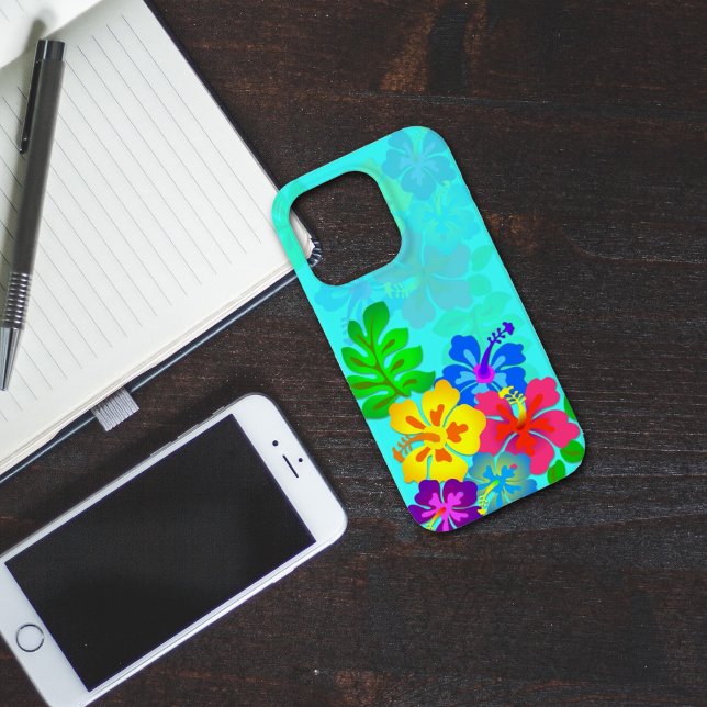 Hawaiian Hibiscus Aqua Blue Samsung S7 (Skapare uppladdad)