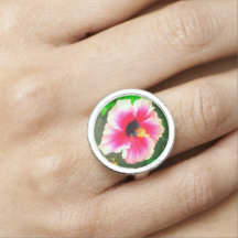 Hawaiian hibiscus blomma ring