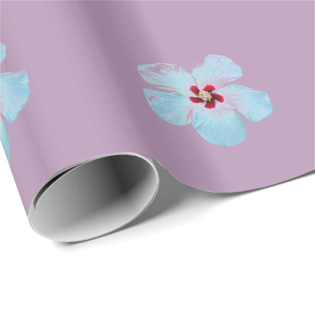 Hawaiian Hibiscus Flower Presentpapper (Rullad Hörn)