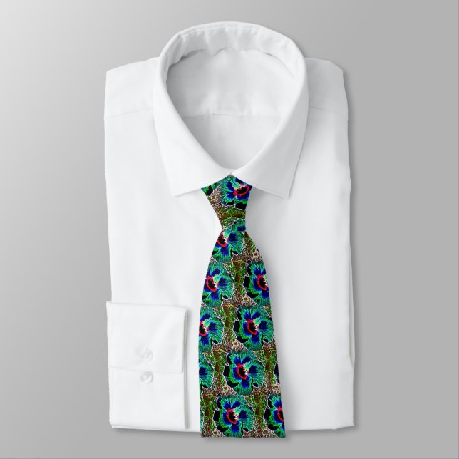 Hawaiian Hibiscus Flower Tie Slips (Bunden)