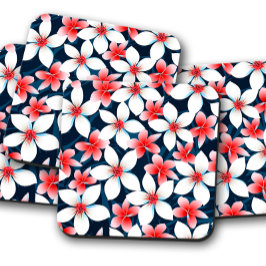 Hawaiian Hibiscus Flower | Uppsättning Underlägg H