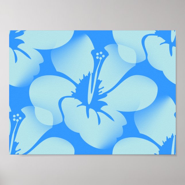 Hawaiian Hibiscus Flowers Poster (Framsidan)