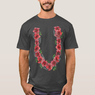 Hawaiian Hibiscus Flowers Tropical Summer Vacation T Shirt