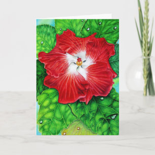 Hawaiian Hibiscus Helgkort