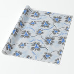 Hawaiian Holly Hanukkah Blue Blommigt Presentpapper<br><div class="desc">Hau'oli Hanukaha är Hawai'ian för Lycklig Hanukkah! Denna illustration visar på en tropisk tolkning av holly i Hanukkah färg och subtila gradienter. Skrivelsen dammas av med snö för en extra överraskning. Denna design är tillgänglig för en mängd olika produkter för hemmet och kläder för hela familjen.</div>