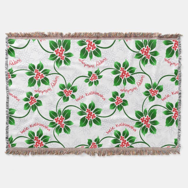 Hawaiian Holly Mele Kalikimaka jul Red Filt (Framsidan)