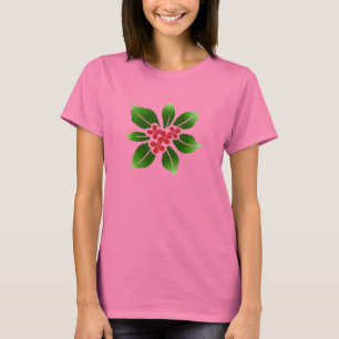 Hawaiian Holly Mele Kalikimaka jul Red T Shirt