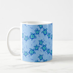 Hawaiian Honu Hibiscus Sea Turtles Kaffemugg