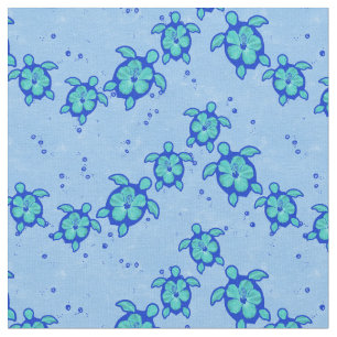 Hawaiian Honu Hibiscus Sea Turtles Tyg