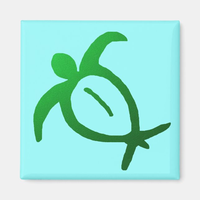 Hawaiian Honu Petroglyph - Magnet (Framsidan)