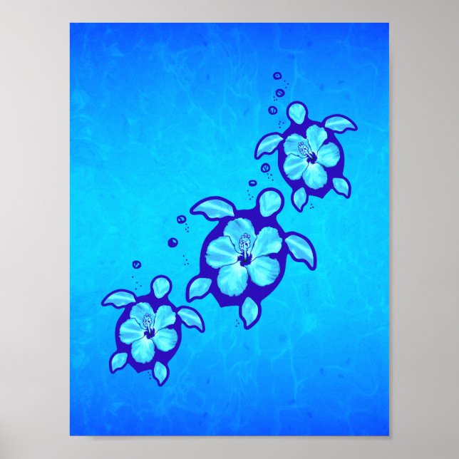 Hawaiian Honu Poster (Framsidan)