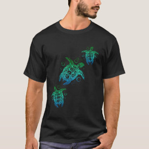 Hawaiian Honu Sea Turtles Beach T Shirt