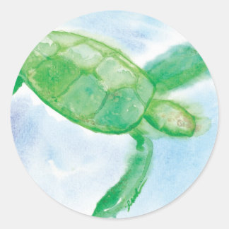 Hawaiian Honu Sticker Runt Klistermärke