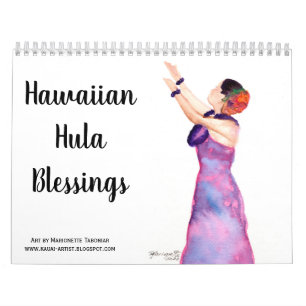 Hawaiian Hula Blessings Calendar Kalender