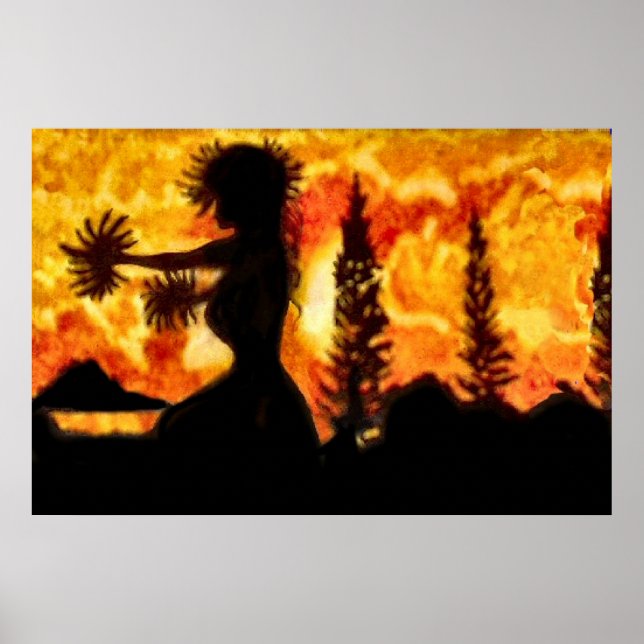 Hawaiian Hula Dancer Poster (Framsidan)