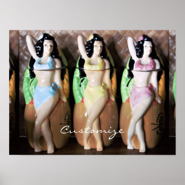 Hawaiian Hula Dancers Thunder_Cove Poster (Framsidan)