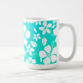 HAWAIIAN HULA (GRÖNT LÖV) TEAL COFFEE MUGG
