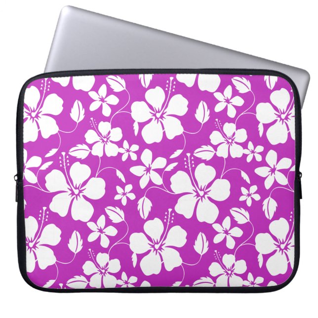 HAWAIIAN HULA (HIBISCUS) BERRY LAPTOP FODRAL (Framsidan)