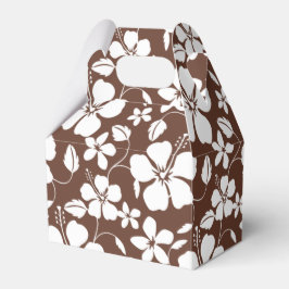 HAWAIIAN HULA (HIBISCUS) BROWN FAVOR BOX PRESENTASKAR