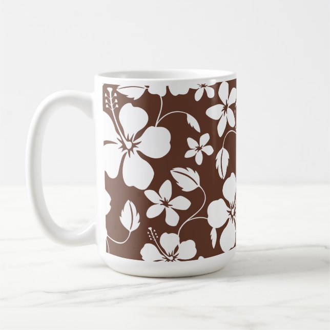 HAWAIIAN HULA (HIBISCUS) BROWN KAFFEMUGG (Vänster)