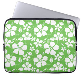 HAWAIIAN HULA (HIBISCUS) LIME LAPTOP FODRAL