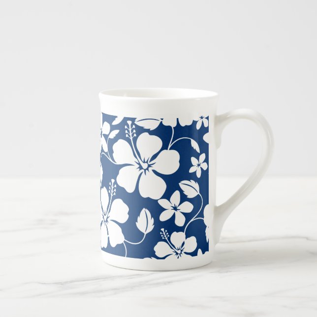 HAWAIIAN HULA (HIBISCUS) NAVY BENPORSLIN MUGG (Höger)
