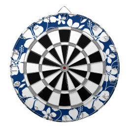 HAWAIIAN HULA (HIBISCUS) NAVY DARTTAVLA