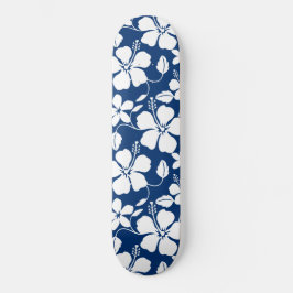 HAWAIIAN HULA (HIBISCUS) NAVY MINI SKATEBOARD BRÄDA 18,5 CM