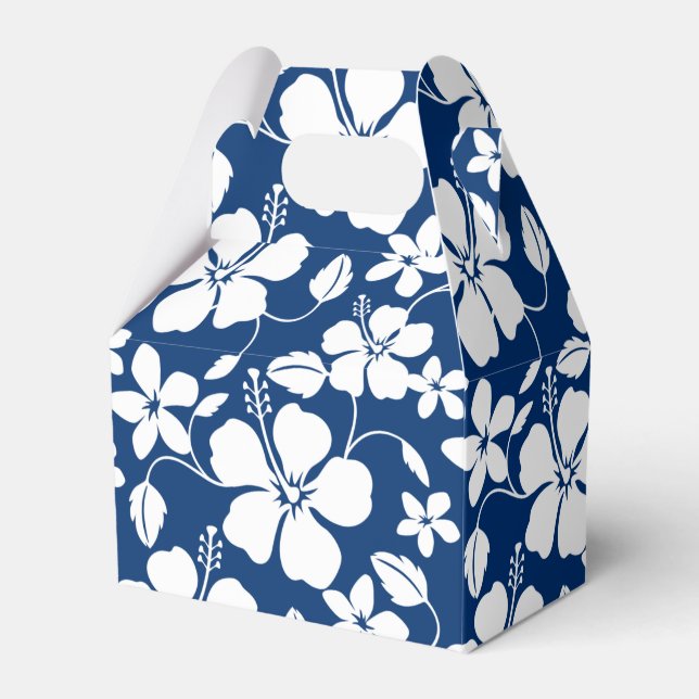 HAWAIIAN HULA (HIBISCUS) NAVY PRESENTASKAR (Framsidan Sidan)