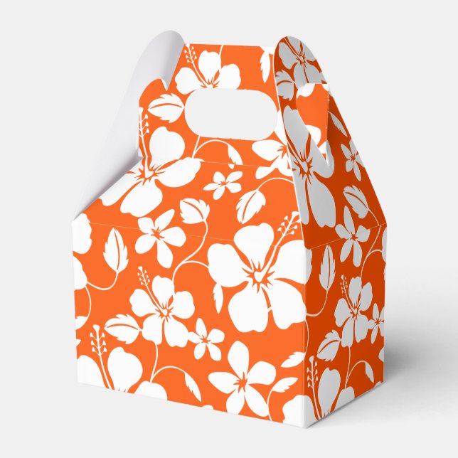 HAWAIIAN HULA (HIBISCUS) ORANGE FAVOR BOX PRESENTASKAR (Framsidan Sidan)