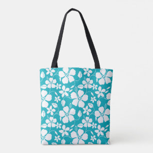 HAWAIIAN HULA (HIBISCUS) TEAL TYGKASSE