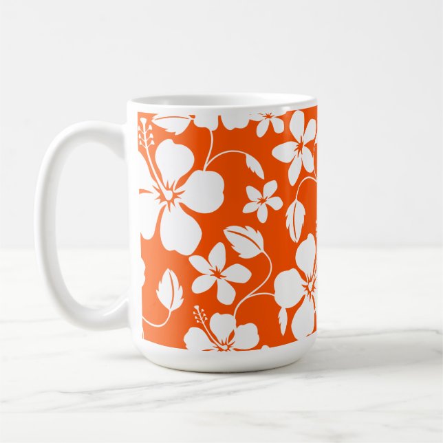 HAWAIIAN HULA-ORANGE (HIBISCUS) KAFFEMUGG (Vänster)
