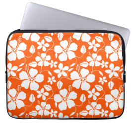 HAWAIIAN HULA-ORANGE (HIBISCUS) LAPTOP FODRAL